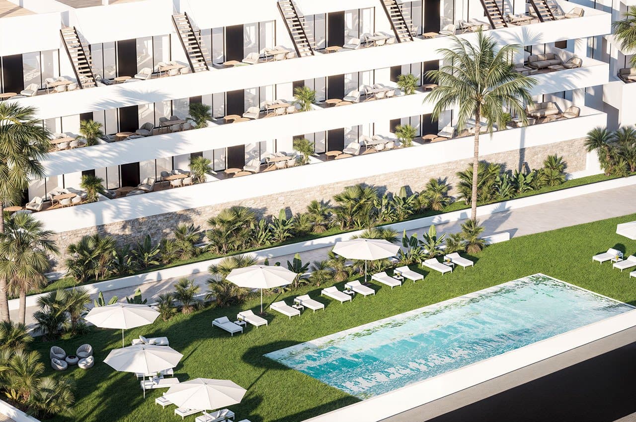 Penthouse-Wohnungen mit 2 Schlafzimmern, 2 Bädern, Dachterrasse, Gemeinschaftspools und Meerblick