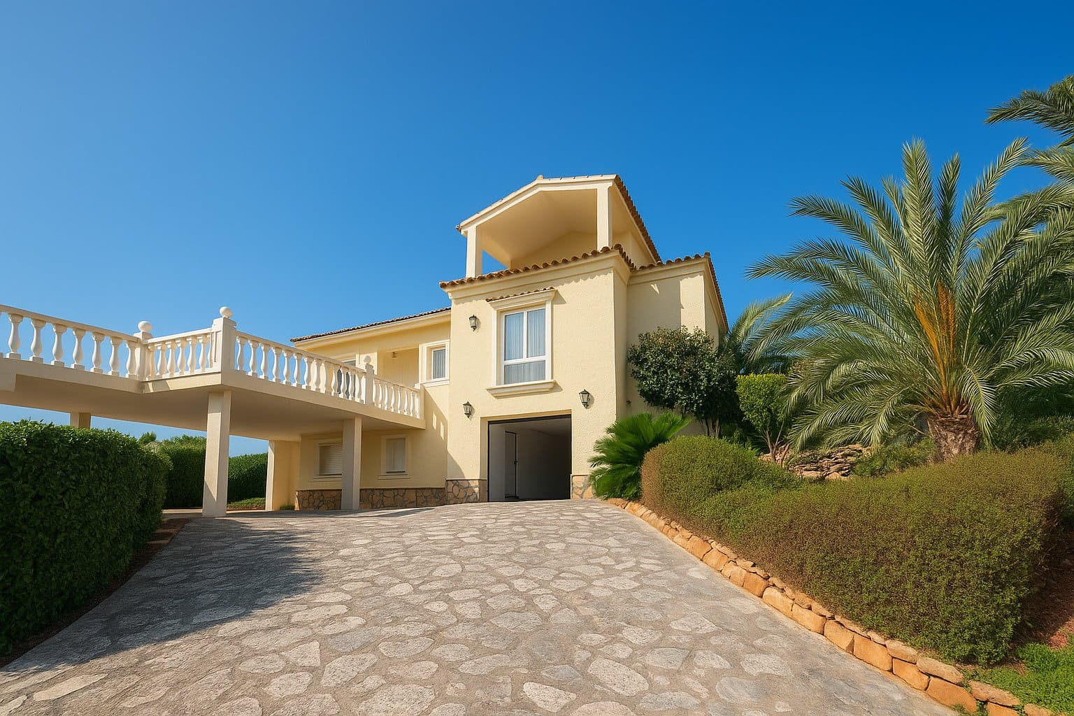 Villa in La Sella mit 4 Schlafzimmern, 4 Bädern, Touristenlizenz sowie Golf- und Meerblick