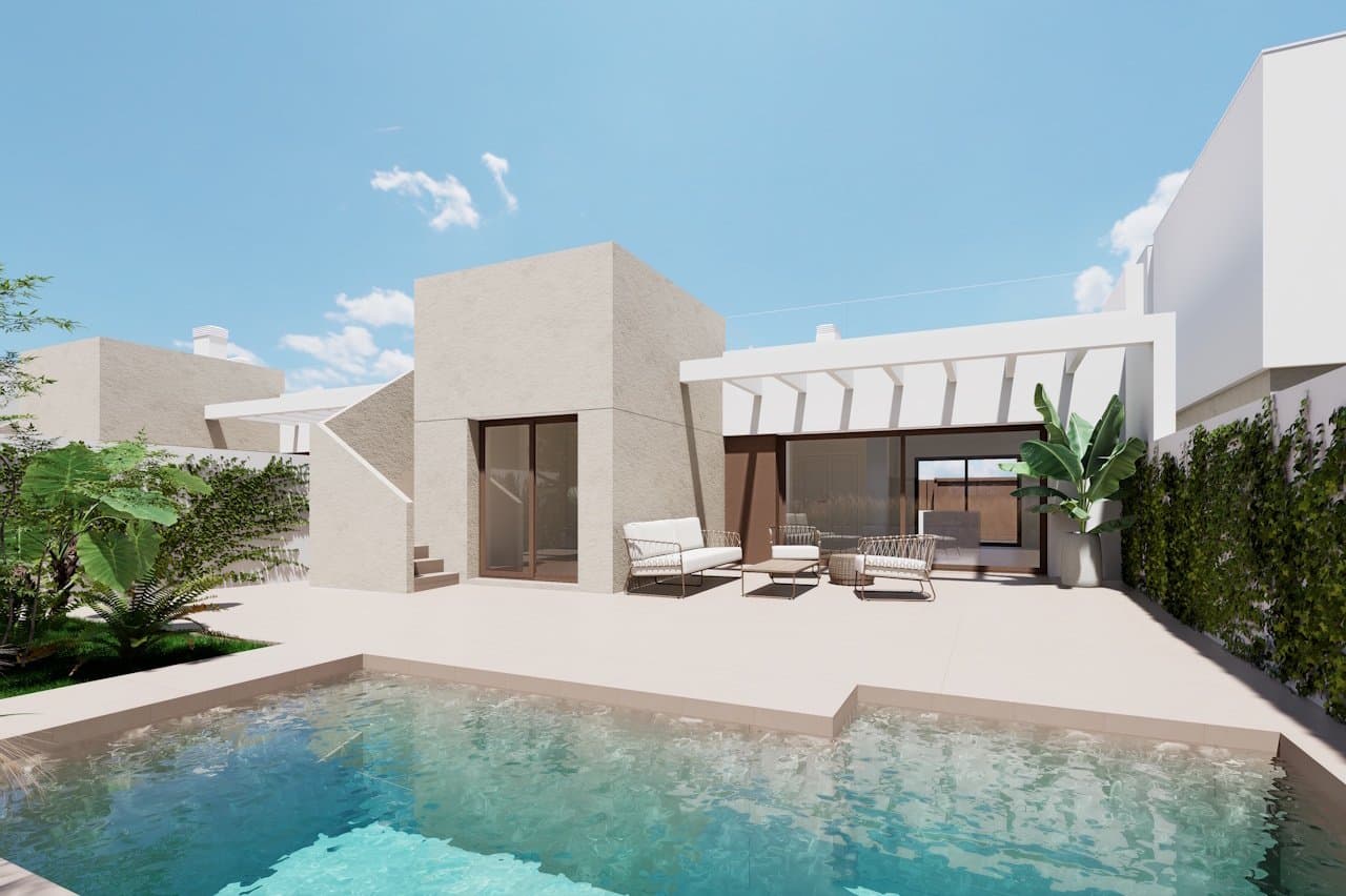Villen mit 3 Schlafzimmern, 2 Bädern, Dachterrasse, Tiefgaragenstellplatz und Gemeinschaftspool neben Serena Golf