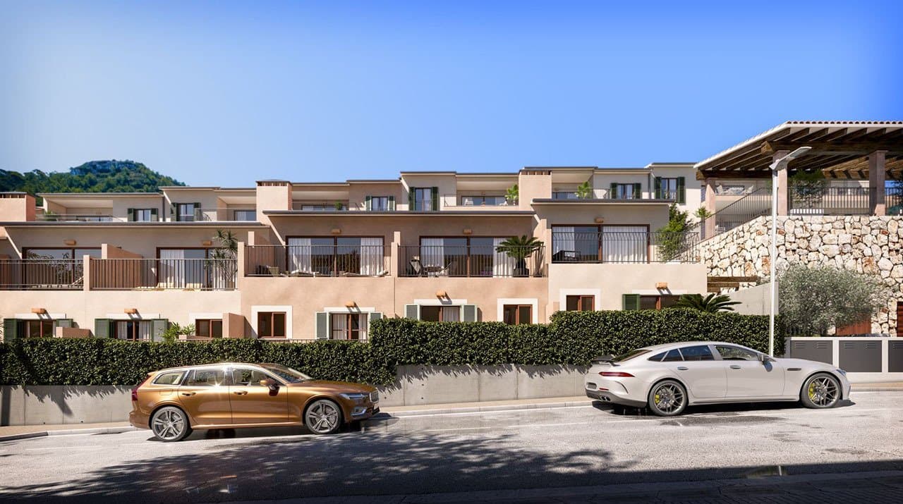 Reihenhäuser mit 2 Schlafzimmern, 2 Bädern, Klimaanlage, Gemeinschaftspool, Tiefgaragenstellplatz und Meerblick