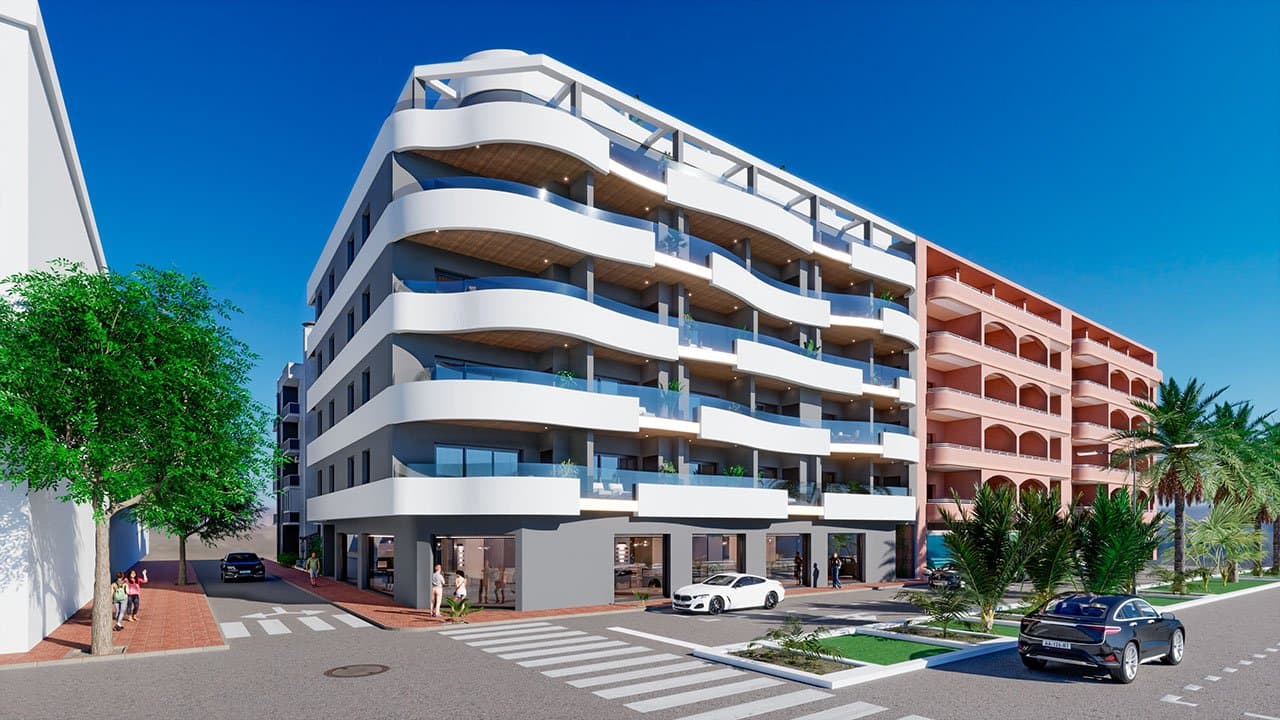 Appartements mit 2 Schlafzimmern, 2 Bädern und Gemeinschaftspool nur ca. 250 m vom Strand von Los Locos