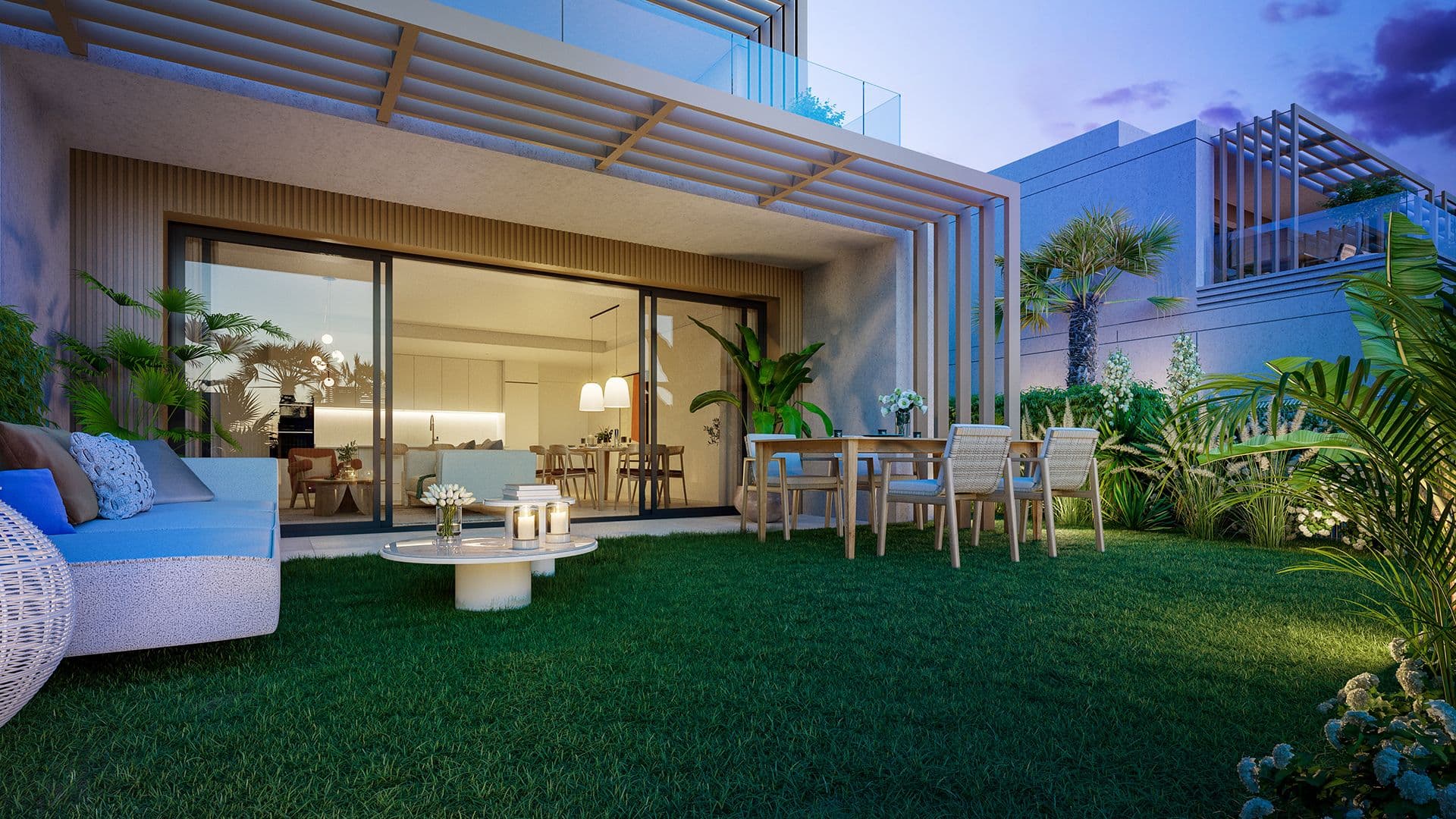 Moderne Townhouses in El Chaparral, Mijas Costa nahe La Cala de Mijas