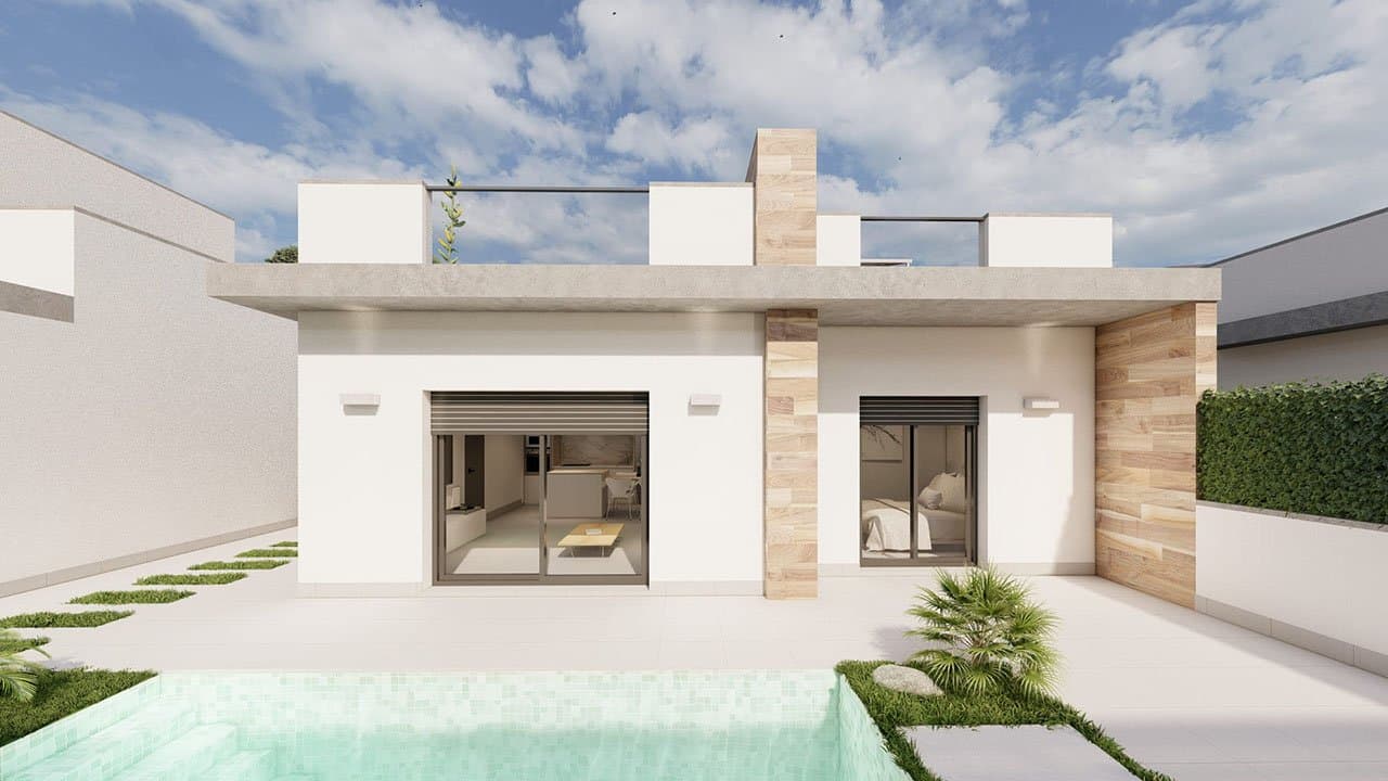 Moderne Villen mit 2 Schlafzimmern, 2 Bädern, Dachterrasse und Privatpool