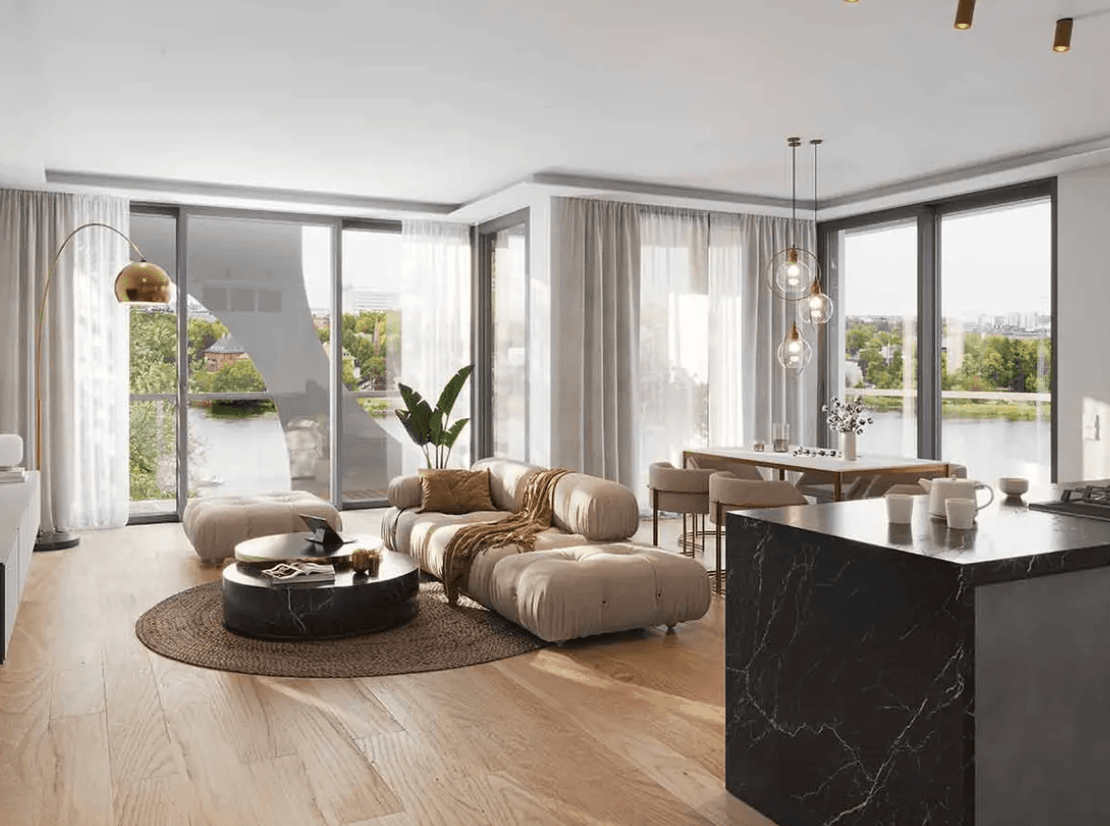 Exklusive 3-Zimmer-Wohnung am Wasser in Berlin